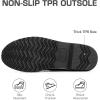 image:imageDREAM PAIRS Womens Snow Winter Boots Mid Calf Waterproof Warm Faux Fur Lined Lace Up Antislip Outdoor Duck BootsChestnutBlack