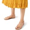 image:imageDREAM PAIRS Womens Strappy Flat SandalsNaturalpu