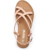 image:imageDREAM PAIRS Womens Strappy Flat SandalsNaturalpu