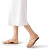 image:imageDREAM PAIRS Womens Strappy Flat SandalsNaturalpu