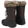 image:imageDREAM PAIRS Womens Warm Faux Fur Lined MidCalf Winter Snow BootsBrown