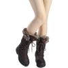 image:imageDREAM PAIRS Womens Warm Faux Fur Lined MidCalf Winter Snow BootsBrown