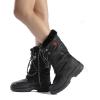 image:imageDREAM PAIRS Womens Warm Faux Fur Lined MidCalf Winter Snow BootsGooseBlack