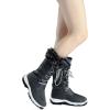 image:imageDREAM PAIRS Womens Warm Faux Fur Lined MidCalf Winter Snow BootsGrey