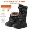 image:imageDREAM PAIRS Womens Warm Faux Fur Lined MidCalf Winter Snow BootsMaineBlack