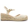 image:imageDREAM PAIRS Womens Wedge Sandals Closed Toe Espadrilles Platform Wedge Heels with Adjustable Ankle Straps and Comfortable Cushion InsolesBeige