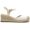 image:imageDREAM PAIRS Womens Wedge Sandals Closed Toe Espadrilles Platform Wedge Heels with Adjustable Ankle Straps and Comfortable Cushion InsolesWhite