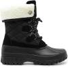 image:imageDREAM PAIRS Womens Winter Duck Boots Mid Calf Warm Insulated Faux Fur Lined Waterproof Lace Up Snow BootsBlack