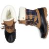 image:imageDREAM PAIRS Womens Winter Duck Boots Mid Calf Warm Insulated Faux Fur Lined Waterproof Lace Up Snow BootsTan