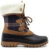 image:imageDREAM PAIRS Womens Winter Duck Boots Mid Calf Warm Insulated Faux Fur Lined Waterproof Lace Up Snow BootsTan