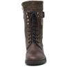 image:imageDREAM PAIRS Womens Winter Lace up Mid Calf Combat Riding Military BootsBrown