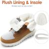 image:imageDREAM PAIRS Womens Winter Snow Boots Lace Up Warm Comfortable Faux Fur Lining Outdoor Ankle BootiesChestnut