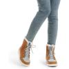image:imageDREAM PAIRS Womens Winter Snow Boots Lace Up Warm Comfortable Faux Fur Lining Outdoor Ankle BootiesChestnut