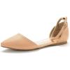 image:imageDREAM PAIRS Flapointed Womens Casual DOrsay Pointed Plain Ballet Comfort Soft Slip On Flats ShoesNudePu