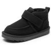 image:imageDREAM PAIRS Toddler Boots Boys Kids Girls Winter Warm Faux Fur Walking Ankle Boots FuzzyGo Kids Cozy Tap ShoesBlack