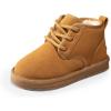 image:imageDREAM PAIRS Toddler Boots Kids Boys Girls Winter Zipper Warm Faux Fur FuzzyGo Kids Cozy Walking Ankle BootsChestnut
