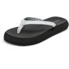image:imageDREAM PAIRS Womens Arch Support Flip Flops Comfortable Soft Cushion Thong Sandals for Summer Beach Daily Casual WearWhiteBlack