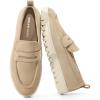 image:imageDREAM PAIRS Womens Arch Support Slip On LoafersNudesuede