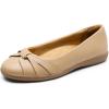 image:imageDREAM PAIRS Womens Ballet Flats Comfortable Round Toe Slip on Dressy Work Office Shoes with Arch SupportNude