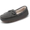 image:imageDREAM PAIRS Womens House Slippers Indoor Outdoor Moccasin Fuzzy Fluffy Furry Loafers Suede Leather Warm ShoesGrey