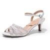 image:imageDREAM PAIRS Womens Nina Low Heel Pump Sandals166white