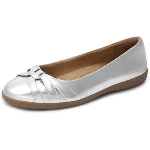 image:imageDREAM PAIRS Womens Ballet Flats Comfortable Round Toe Slip on Dressy Work Office Shoes with Arch SupportSilver