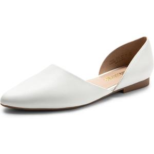 image:imageDREAM PAIRS Womens Elegant Dressy Flats Shoes Pointed Toe Casual Comfort Slip on Walking Flats for WomenWhitepu