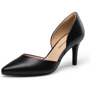 image:imageDREAM PAIRS Womens High Heel Closed Toe PumpsBlackpu