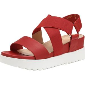 image:imageDREAM PAIRS Womens Open Toe Ankle Strap Platform Wedge SandalsRed