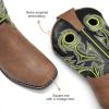 image:imageDREAM PAIRS Boys Cowboy Boots Kids Classic Western Boots Square Toe Girls Cowgirl Boots for ToddlerLittle KidBig KidBlackTan