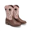 image:imageDREAM PAIRS Boys Cowboy Boots Kids Classic Western Boots Square Toe Girls Cowgirl Boots for ToddlerLittle KidBig KidPink
