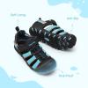 image:imageDREAM PAIRS Boys Girls Outdoor Athletic Sport Sandals Summer Hiking Beach Casual Closed Toe Rainbow Multicolor for ToddlerLittleBig KidsBlackBlue