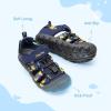 image:imageDREAM PAIRS Boys Girls Outdoor Athletic Sport Sandals Summer Hiking Beach Casual Closed Toe Rainbow Multicolor for ToddlerLittleBig KidsDark BlueCamo