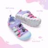 image:imageDREAM PAIRS Boys Girls Outdoor Athletic Sport Sandals Summer Hiking Beach Casual Closed Toe Rainbow Multicolor for ToddlerLittleBig KidsPurple