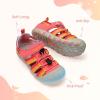 image:imageDREAM PAIRS Boys Girls Outdoor Athletic Sport Sandals Summer Hiking Beach Casual Closed Toe Rainbow Multicolor for ToddlerLittleBig KidsRedRainbow
