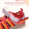 image:imageDREAM PAIRS Boys Girls Outdoor Athletic Sport Sandals Summer Hiking Beach Casual Closed Toe Rainbow Multicolor for ToddlerLittleBig KidsRedRainbow