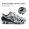 image:imageDREAM PAIRS Boys Girls Soccer Cleats Kids Football Shoes for LittleBig KidBlackGrey