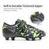 image:imageDREAM PAIRS Boys Girls Soccer Cleats Kids Football Shoes for LittleBig KidBlackNeon Green