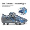 image:imageDREAM PAIRS Boys Girls Soccer Cleats Kids Football Shoes for LittleBig KidDark GreyRoyal Blue