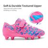 image:imageDREAM PAIRS Boys Girls Soccer Cleats Kids Football Shoes for LittleBig KidHot PinkRoyal Blue