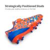 image:imageDREAM PAIRS Boys Girls Soccer Cleats Kids Football Shoes for LittleBig KidOrangeBlue