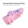 image:imageDREAM PAIRS Boys Girls Soccer Cleats Kids Football Shoes for LittleBig KidPinkPurple