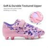 image:imageDREAM PAIRS Boys Girls Soccer Cleats Kids Football Shoes for LittleBig KidPinkPurple