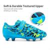 image:imageDREAM PAIRS Boys Girls Soccer Cleats Kids Football Shoes for LittleBig KidRoyal BlueNeon Green