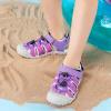 image:imageDREAM PAIRS Boys Girls Summer Outdoor Athletic Sport Sandals Hiking Beach Casual Closed Toe Adjustable Multicolor for ToddlerLittleBig KidsAll Purple