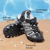 image:imageDREAM PAIRS Boys Girls Summer Outdoor Athletic Sport Sandals Hiking Beach Casual Closed Toe Adjustable Multicolor for ToddlerLittleBig KidsBlackGrey