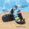 image:imageDREAM PAIRS Boys Girls Summer Outdoor Athletic Sport Sandals Hiking Beach Casual Closed Toe Adjustable Multicolor for ToddlerLittleBig KidsBlueBlack