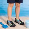 image:imageDREAM PAIRS Boys Girls Summer Outdoor Athletic Sport Sandals Hiking Beach Casual Closed Toe Adjustable Multicolor for ToddlerLittleBig KidsBlueBlack