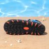 image:imageDREAM PAIRS Boys Girls Summer Outdoor Athletic Sport Sandals Hiking Beach Casual Closed Toe Adjustable Multicolor for ToddlerLittleBig KidsBlueGreyRed