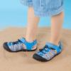 image:imageDREAM PAIRS Boys Girls Summer Outdoor Athletic Sport Sandals Hiking Beach Casual Closed Toe Adjustable Multicolor for ToddlerLittleBig KidsBlueGreyRed